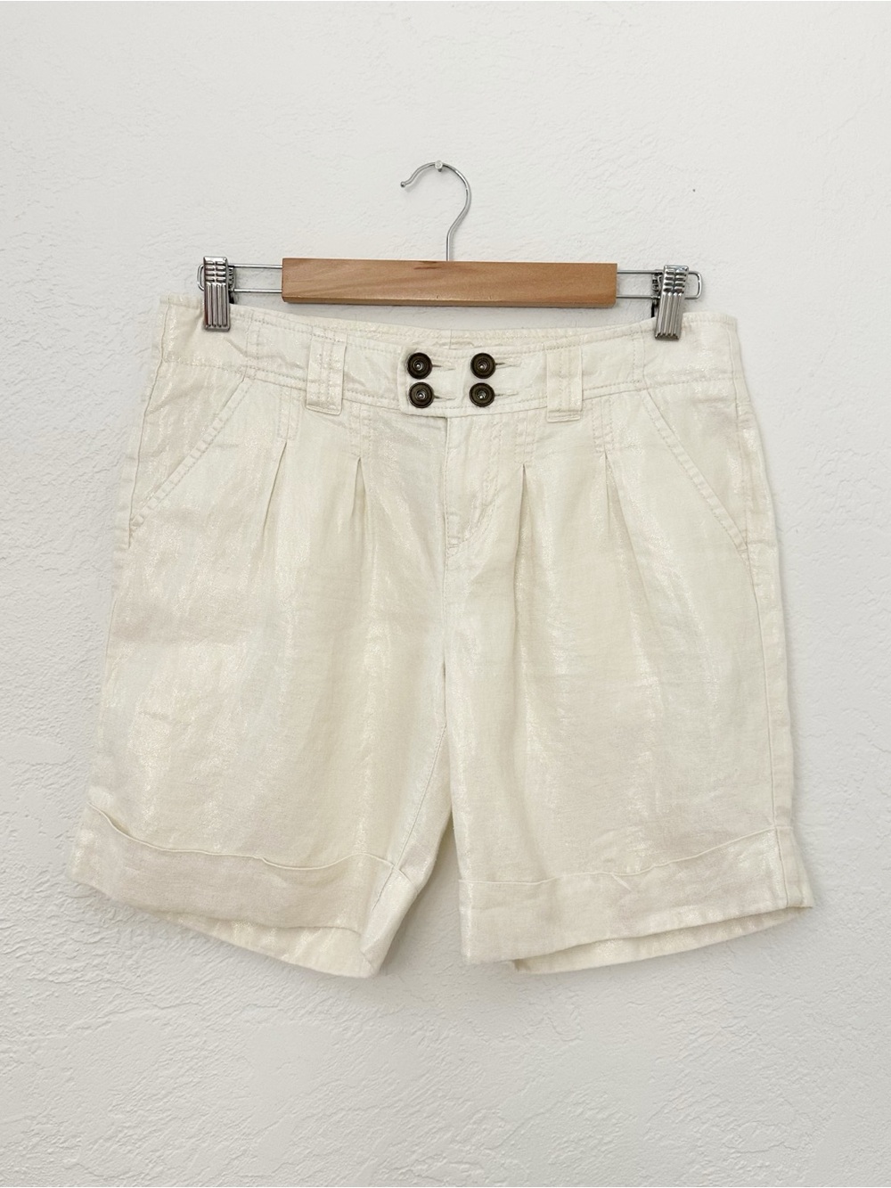 Vintage 90s Y2K Calvin Klein Linen Shorts